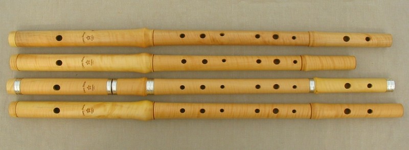 [ Curly boxwood flutes ]